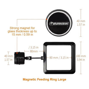 Magnetic Fish Feeding Ring - Floating Aquarium Feeder