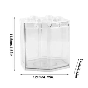 Mini Fish Tank Clear Desktop Aquarium for Betta & Small Fish