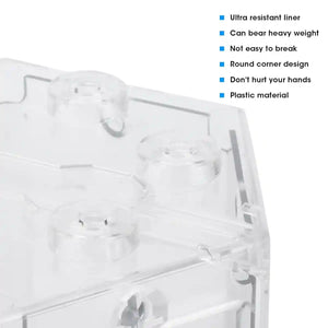 Mini Fish Tank Clear Desktop Aquarium for Betta & Small Fish
