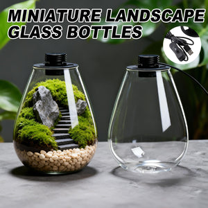 Miniature Landscape Glass Bottle With USB Light