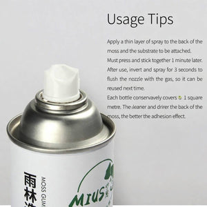 Rainforest Moss Glue Spray Strong Adhesive for Landscaping
