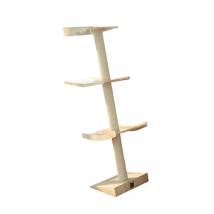 Minimalist Cat Tree Wooden Multi-Level Tower