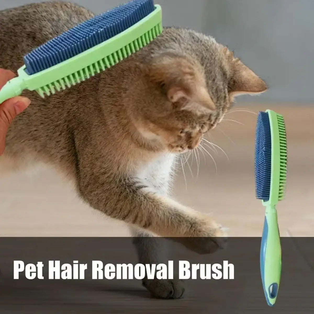 2-in-1 Pet Hair Removal Brush with Dual-Sided Bristles