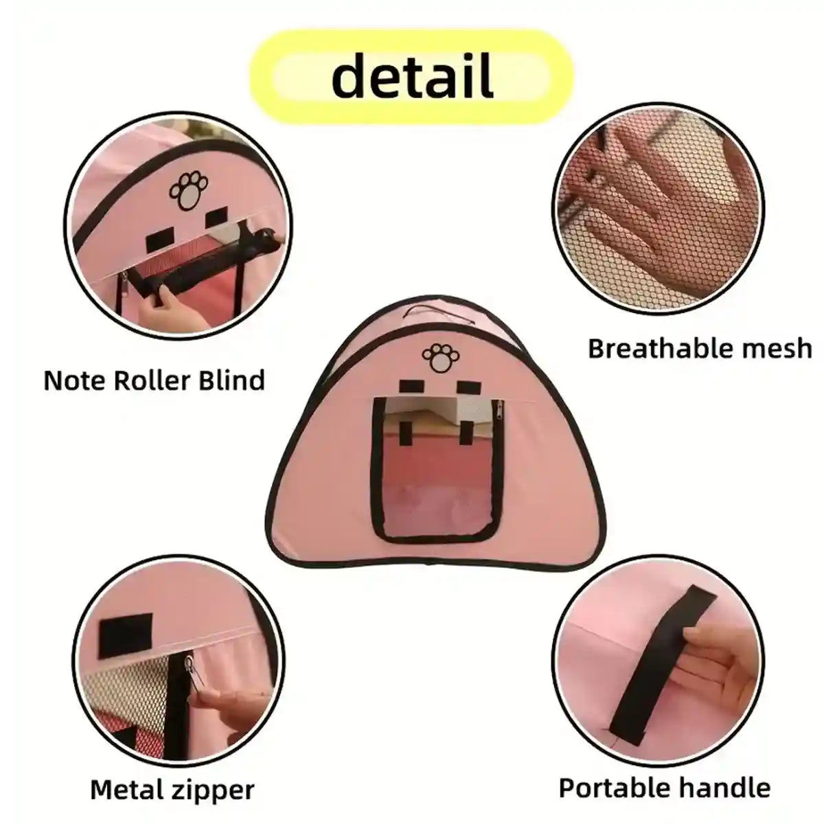 Foldable Cat Tent With Ventilated Design