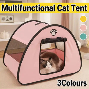 Foldable Cat Tent With Ventilated Design