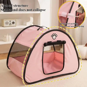 Foldable Cat Tent With Ventilated Design