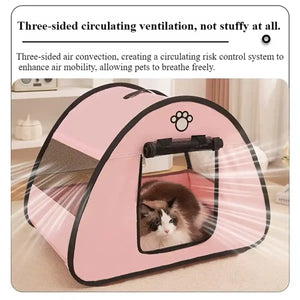 Foldable Cat Tent With Ventilated Design