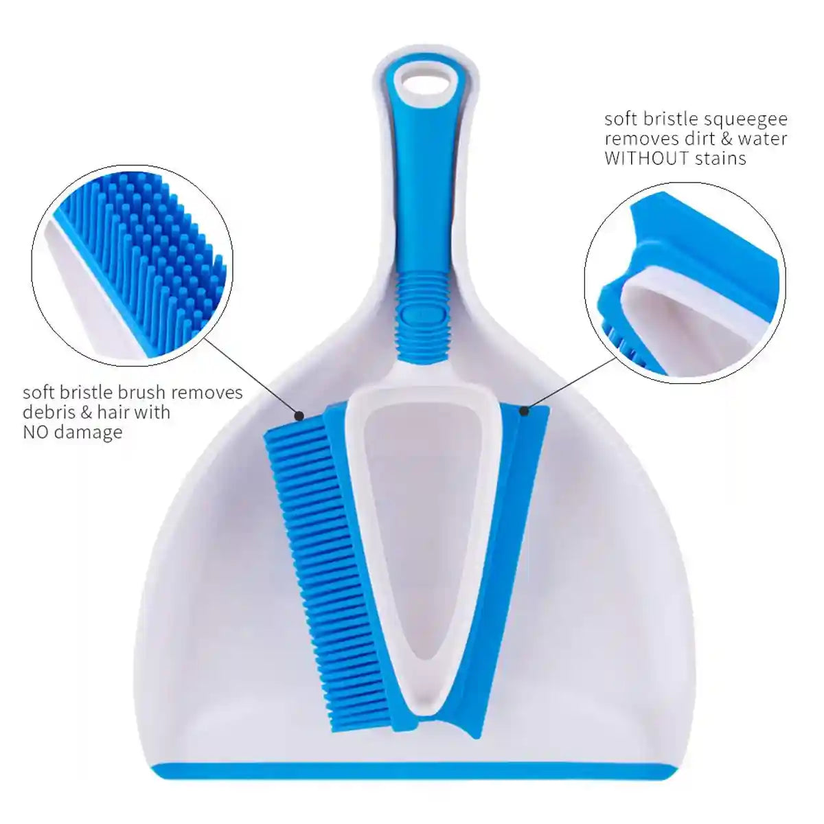 Soft Scrubber Brush With Mini Dustpan