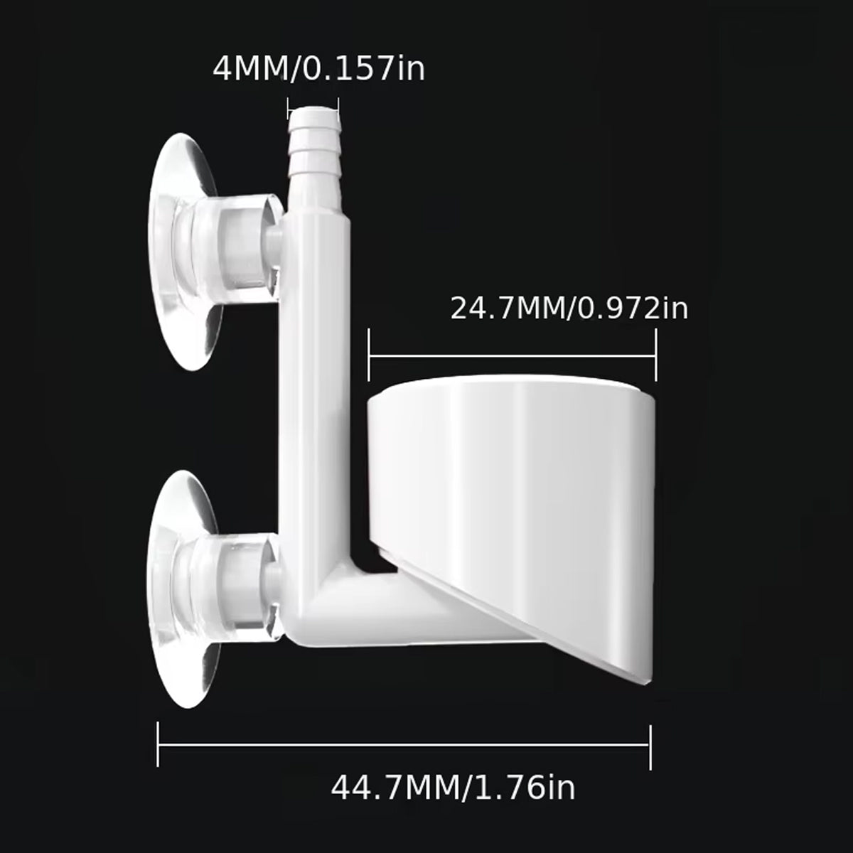 Nano Aquarium Air Stone Bubble Diffuser with Double Suction Cups