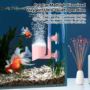Nano Aquarium Air Stone Bubble Diffuser with Double Suction Cups