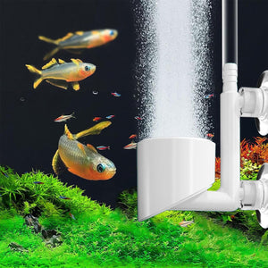 Nano Aquarium Air Stone Bubble Diffuser with Double Suction Cups