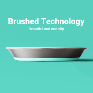 Anti-Slip Pet Dish with Stainless Steel Cat Bowl Design for Clean Feeding