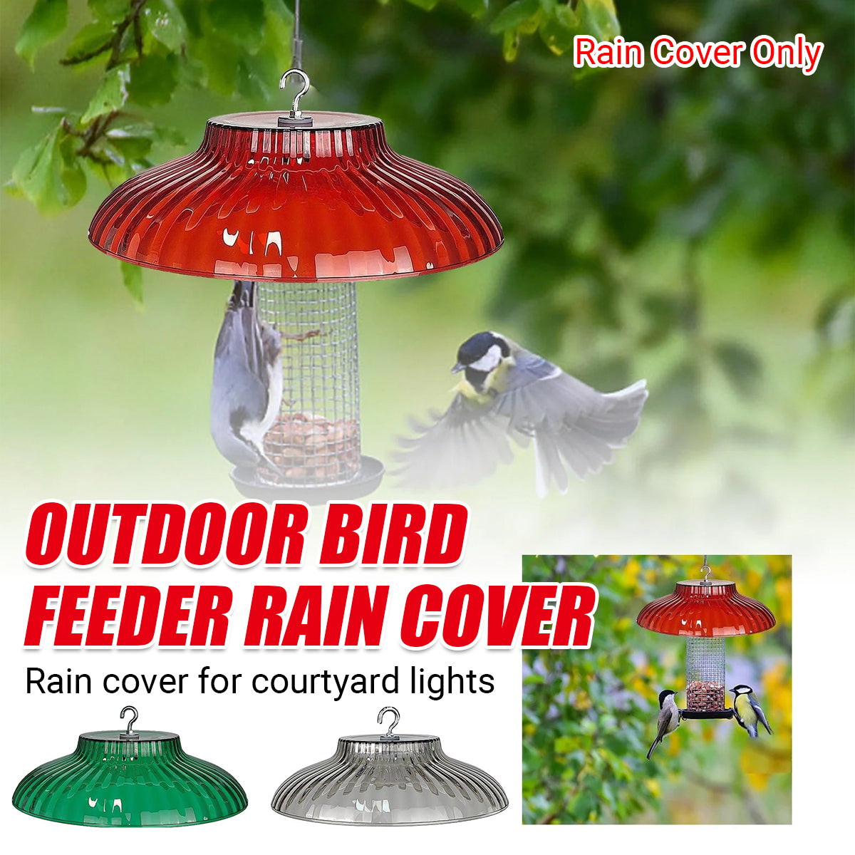 Moisture-proof Bird Feeder Rain Cover