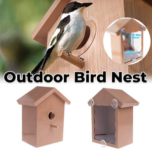 Outdoor Bird Nest Box With One Way Mirror