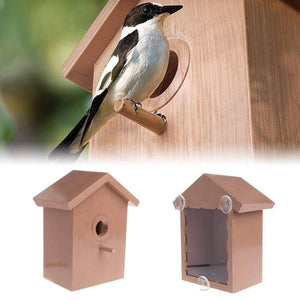 Outdoor Bird Nest Box With One Way Mirror