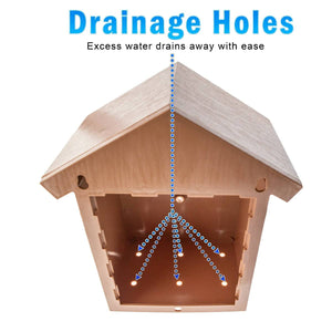 Outdoor Bird Nest Box With One Way Mirror