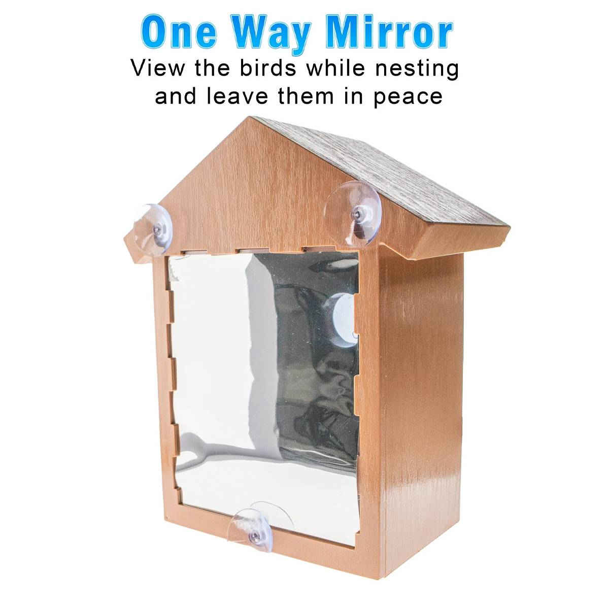 Outdoor Bird Nest Box With One Way Mirror