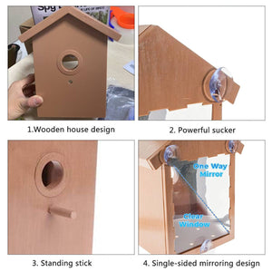 Outdoor Bird Nest Box With One Way Mirror