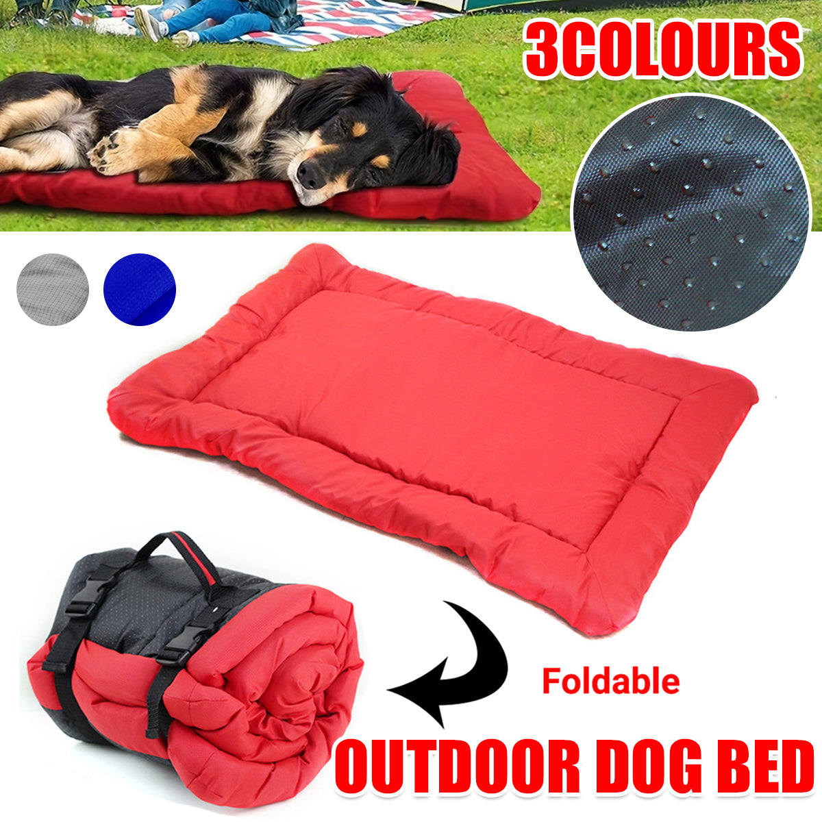 Outdoor Dog Bed Foldable Waterproof Travel Mat