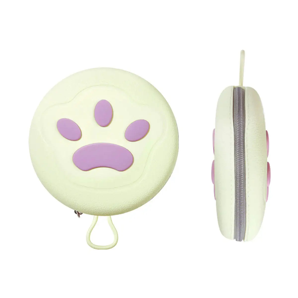 Paw Print Travel Pet Bowl Set with Collapsible Design