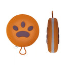 Paw Print Travel Pet Bowl Set with Collapsible Design