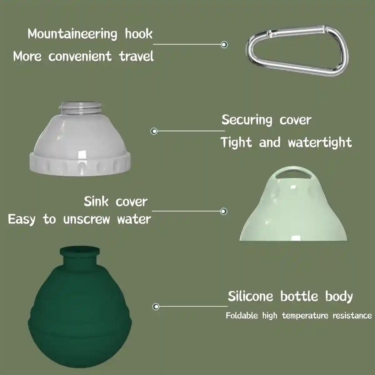 Portable Dog Water Bottle 200ml