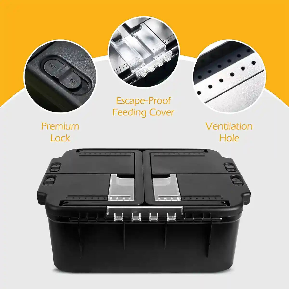 Portable Outdoor Reptile Tank Terrarium with Handle and Storage Base