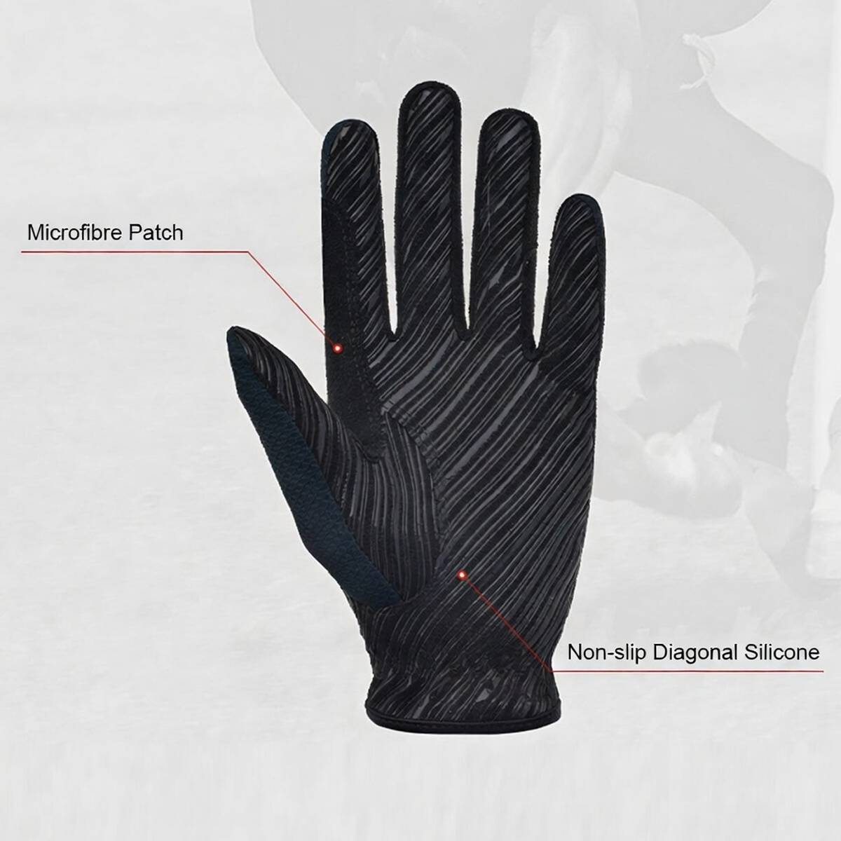 Equestrian Riding Gloves - Bolton Wear-Resistant Non-Slip (L-XL)