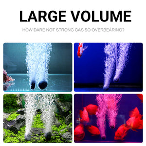 Aquarium Oxygen Pump Set for Fish Tank with Air Stone Silent Durable Adjustable