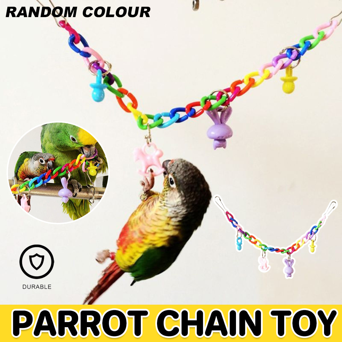 Acrylic Chain Bird Swing Bridge Toy