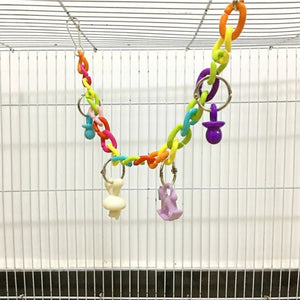 Acrylic Chain Bird Swing Bridge Toy
