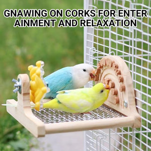 Parrot Metal Base Website Table Gnawing Wooks Toy Recreation Toy Parrot Metal Platform