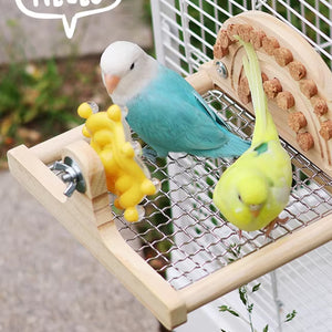 Parrot Metal Base Website Table Gnawing Wooks Toy Recreation Toy Parrot Metal Platform