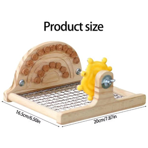 Parrot Metal Base Website Table Gnawing Wooks Toy Recreation Toy Parrot Metal Platform