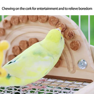 Parrot Metal Base Website Table Gnawing Wooks Toy Recreation Toy Parrot Metal Platform