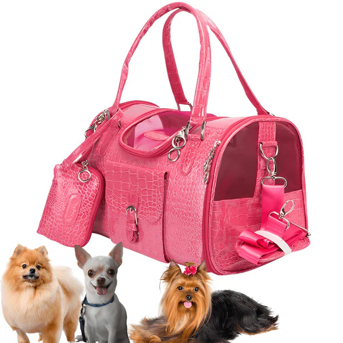 PU Pet Travel Bag With Ventilation Window