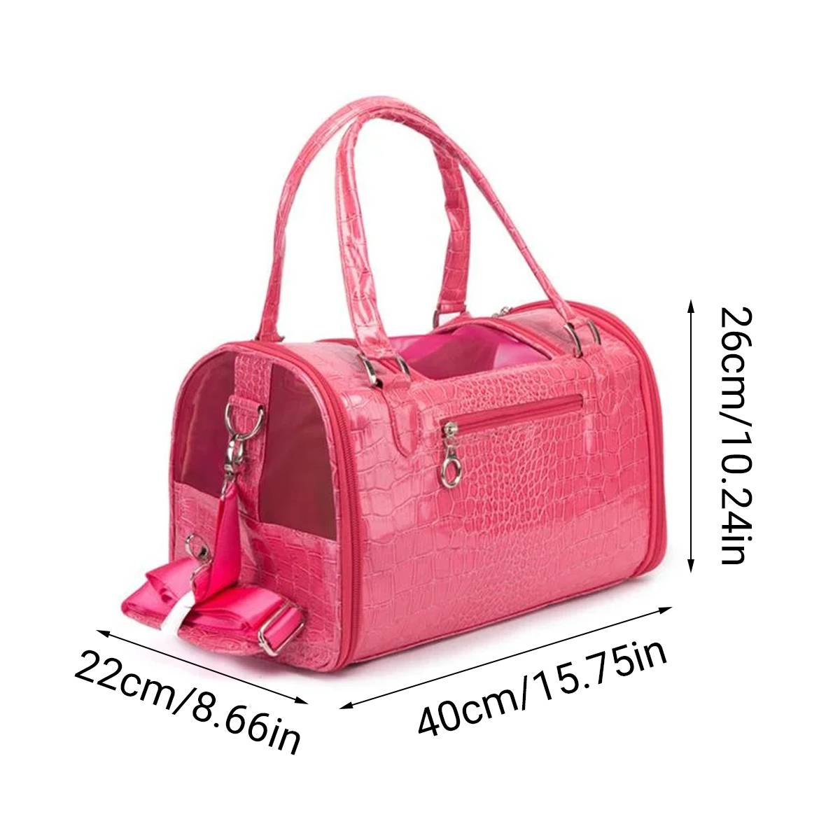 PU Pet Travel Bag With Ventilation Window