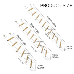 Parrot Climbing Ladder Acrylic Bird Cage Stairs Toy
