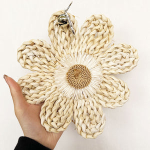 Parrot Chew Toy Natural Corn Husk Flower Hanging Toy