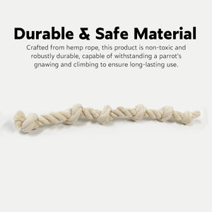 Parrot Climbing Rope Toy Durable Hemp Rope Bird Toy