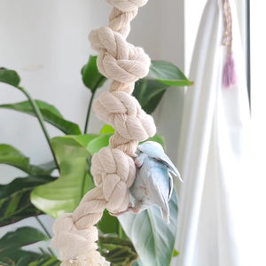 Parrot Climbing Rope Toy Durable Hemp Rope Bird Toy