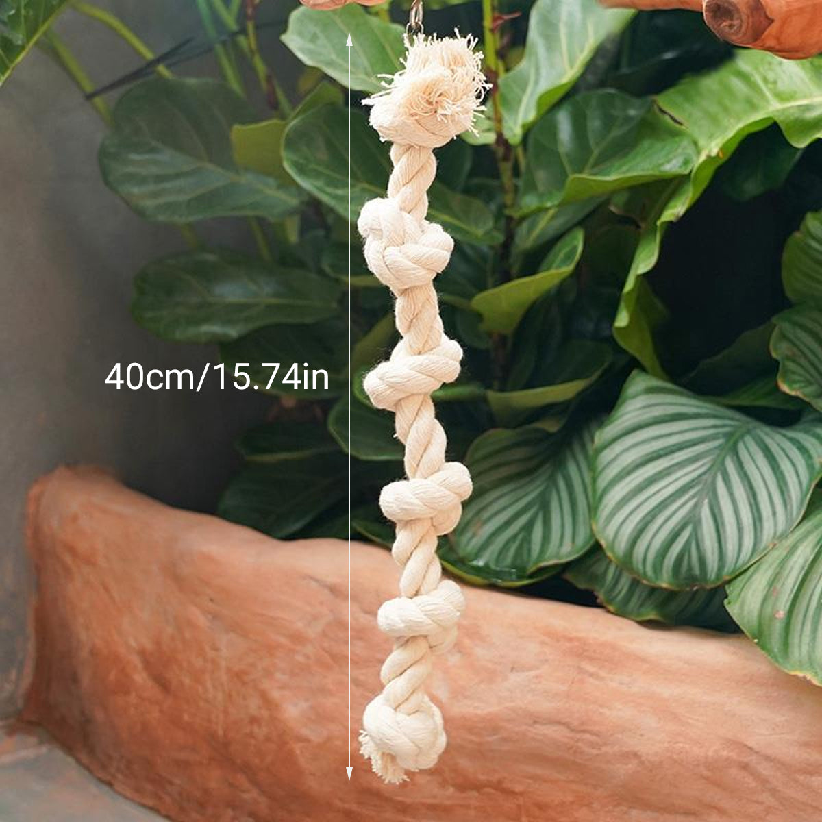 Parrot Climbing Rope Toy Durable Hemp Rope Bird Toy