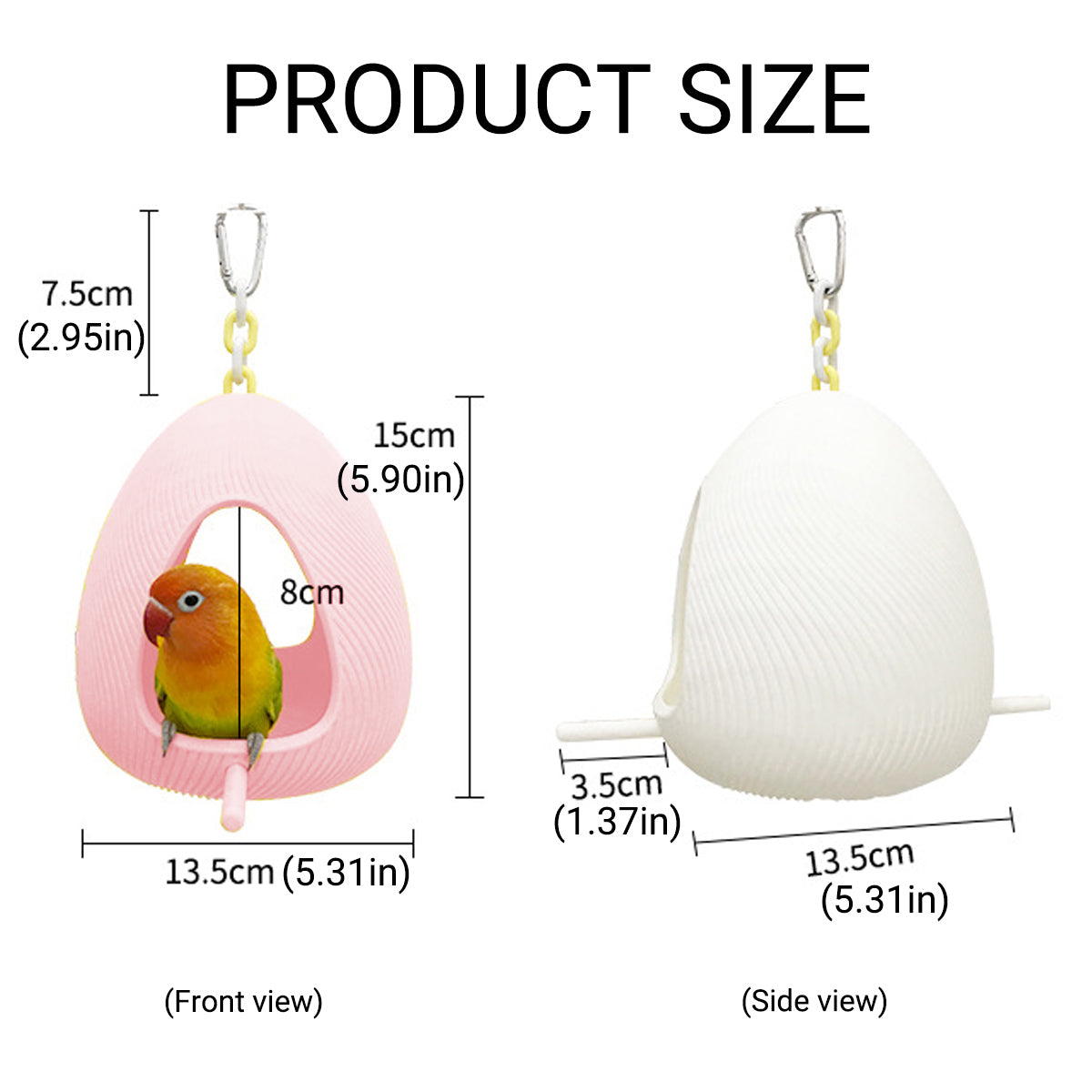 Parrot Hanging Birdhouse Eco-Friendly Durable Nest for Birds