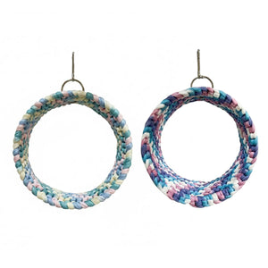 Parrot Hammock Ring Bird Swing Perch