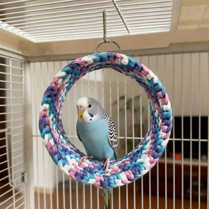 Parrot Hammock Ring Bird Swing Perch