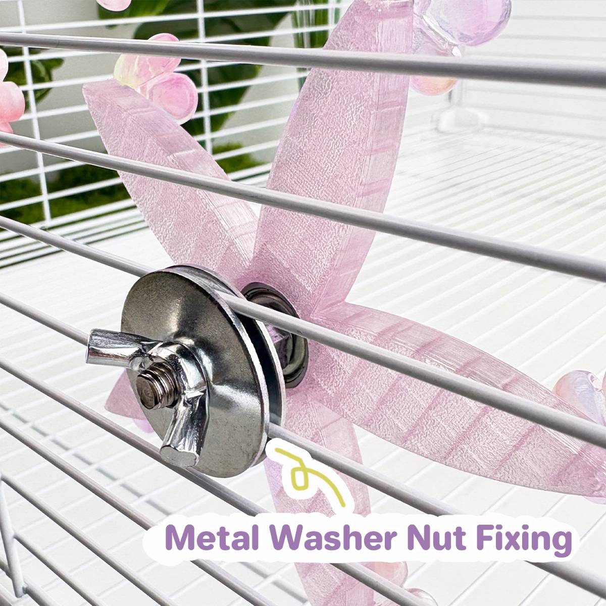 Parrot Spinning Toy 360° Rotating Bird Cage Toy