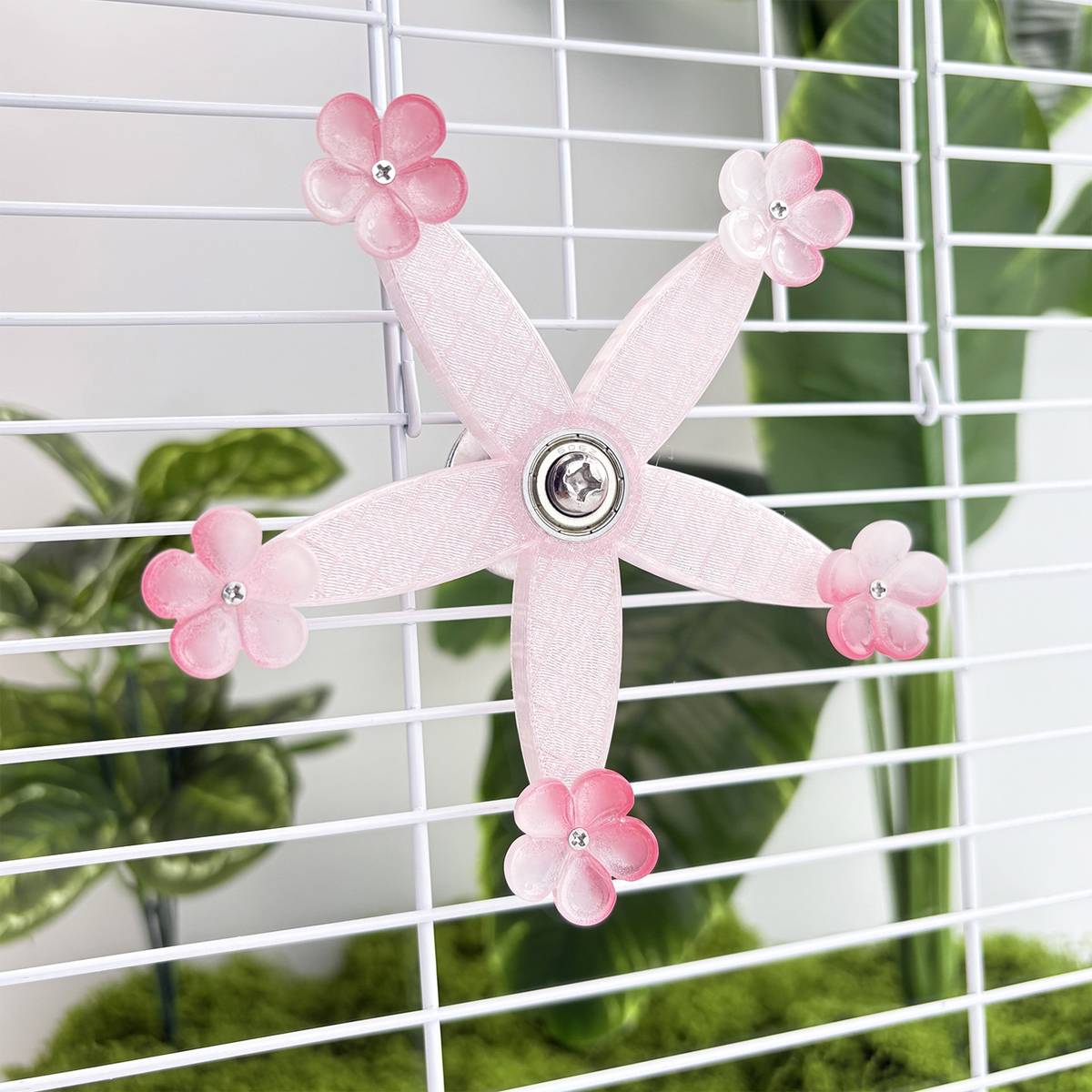 Parrot Spinning Toy 360° Rotating Bird Cage Toy