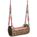 Multi-Season Bird Nest Comfortable Grass Weaving Nest with Cushion