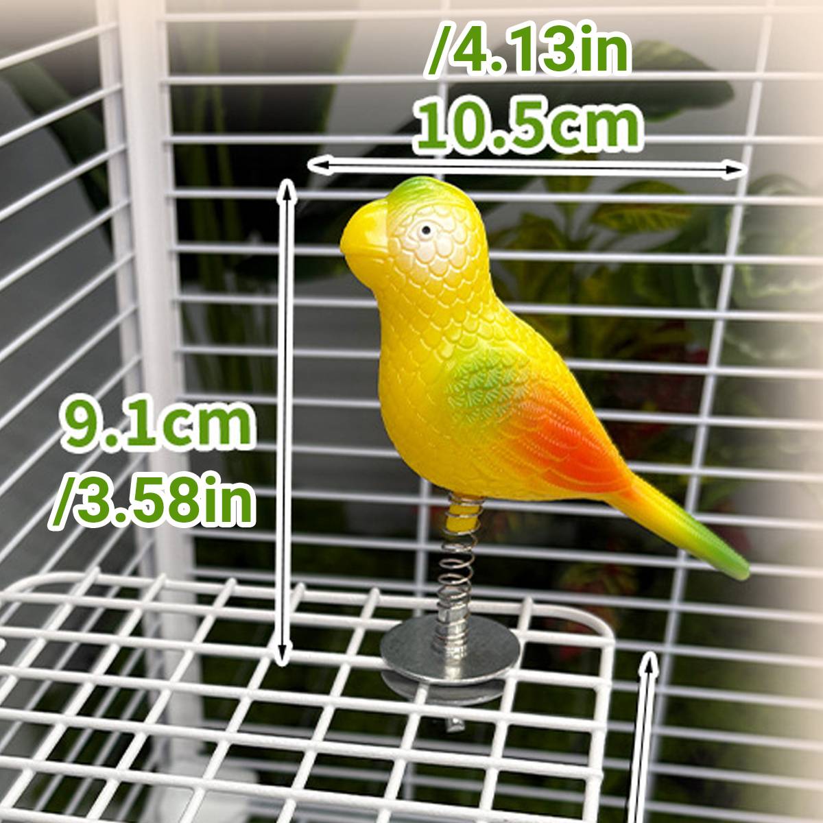 Parrot Spring Bird Toy Cage Mount