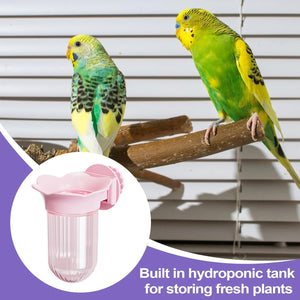 Hydroponic Bird Cage Feeder Cup Fruit & Vegetable Holder